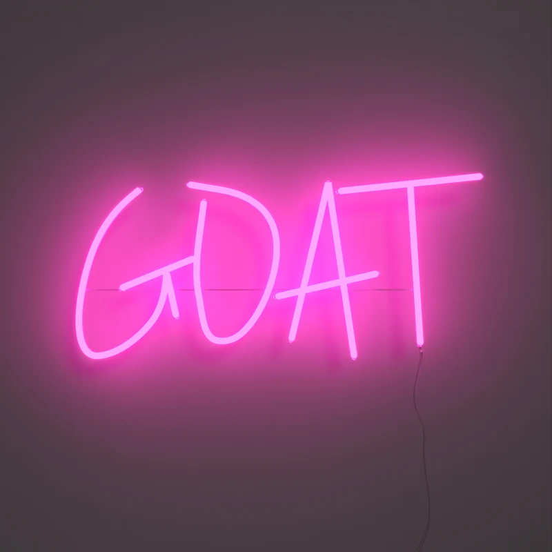 GOAT, signe en néon LED