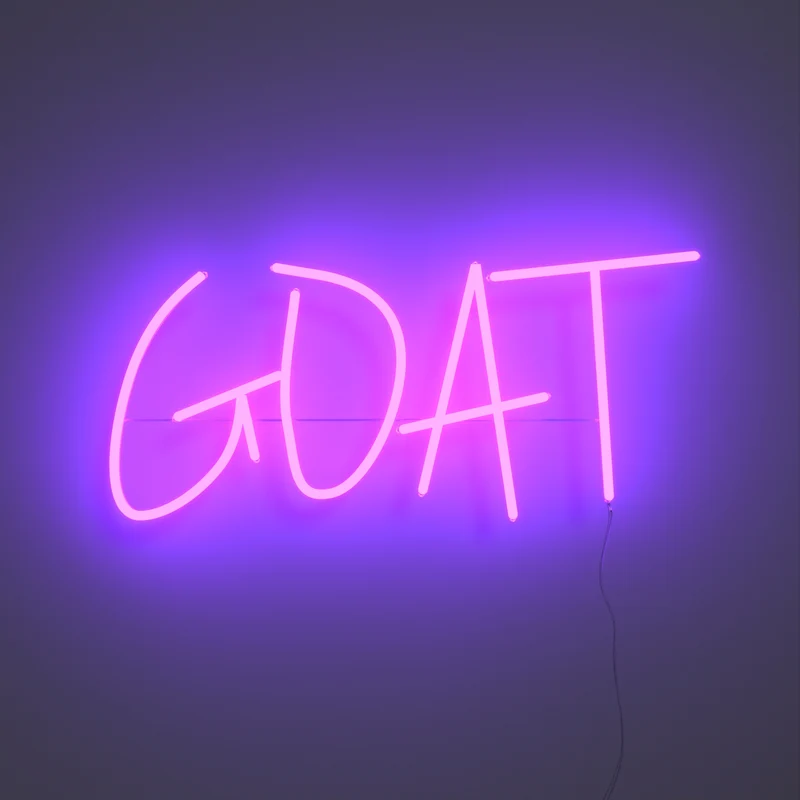 GOAT, signe en néon LED