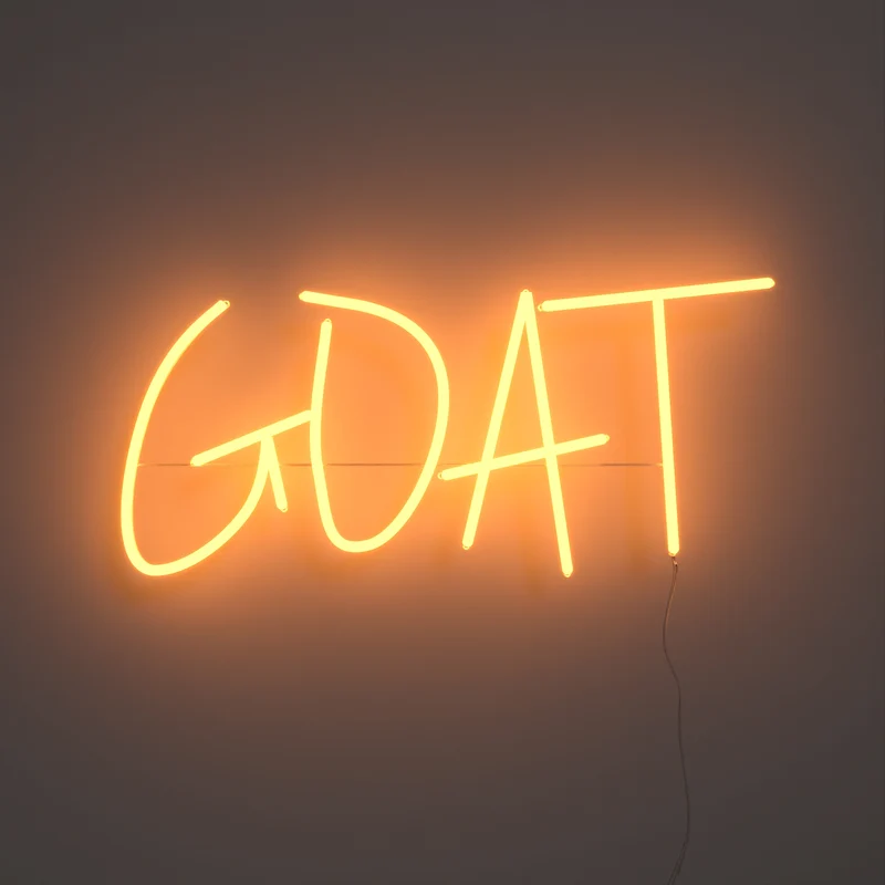 GOAT, signe en néon LED