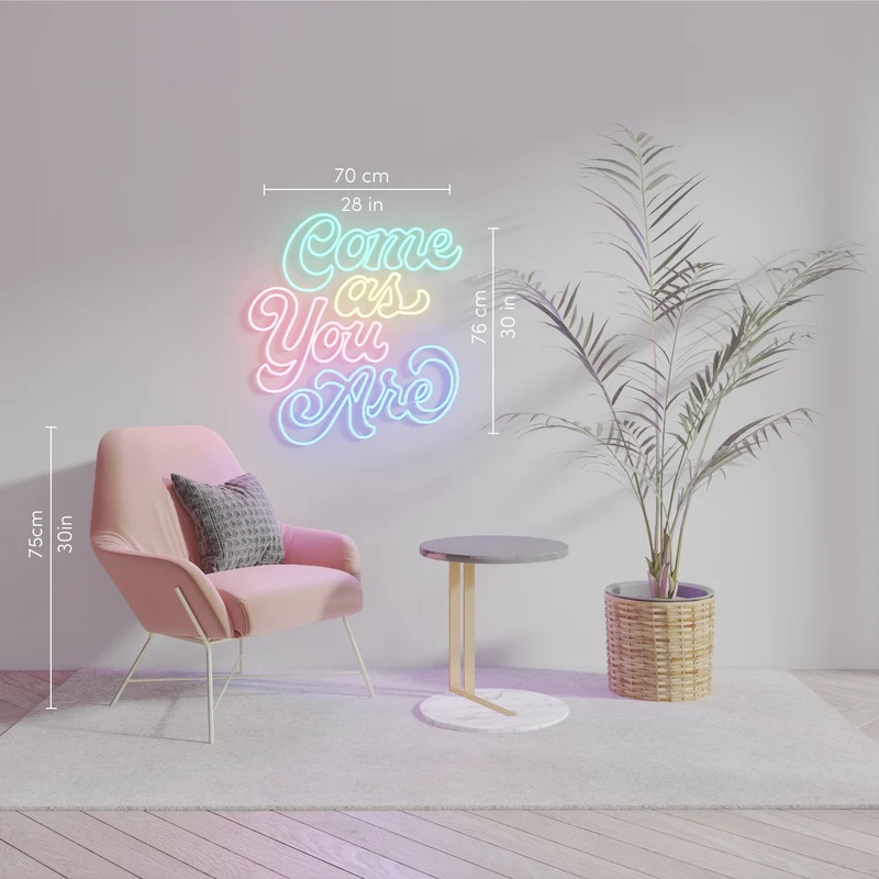 Come as you are by Caren Kreger - signe en néon LED