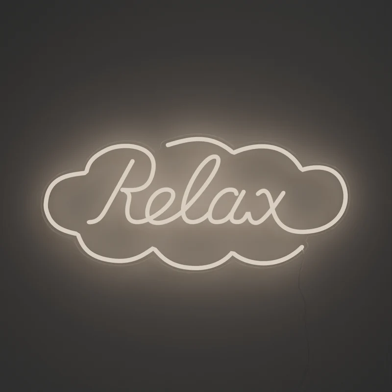 Relax by Ceizer, signe en néon LED
