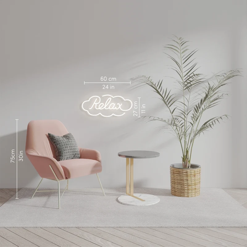 Relax by Ceizer, signe en néon LED