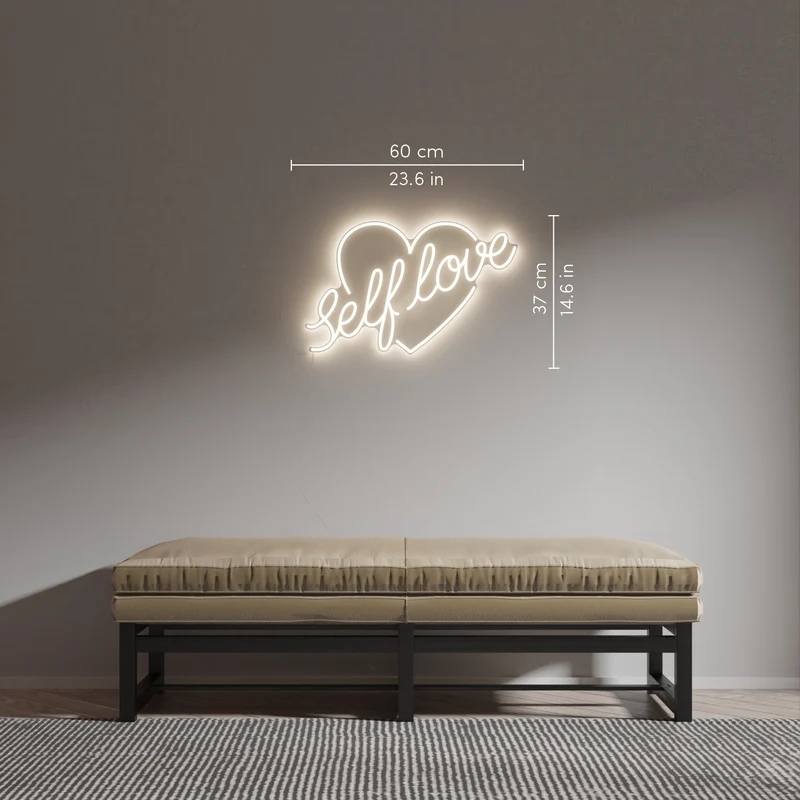 Self-Love by Jean André, signe en néon LED