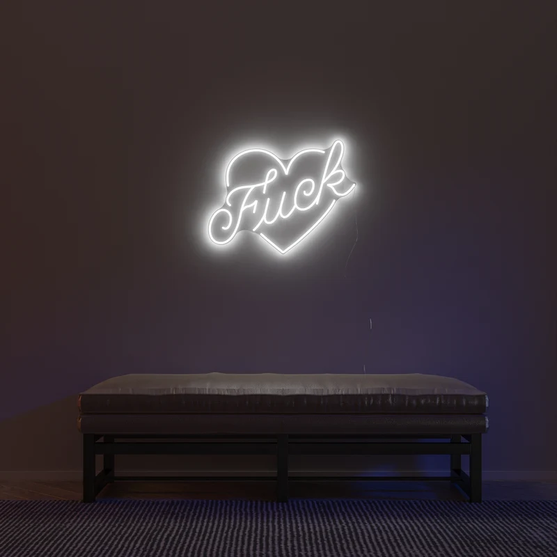 F*ck by Jean André, signe en néon LED