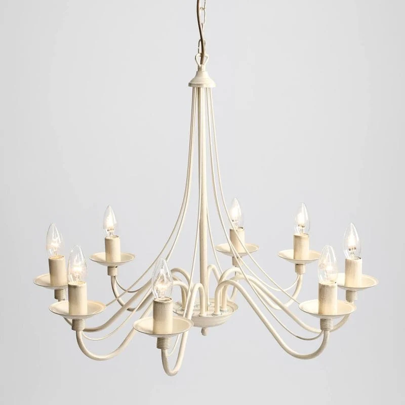 Lustre Chandelier Crème Salon Luxe