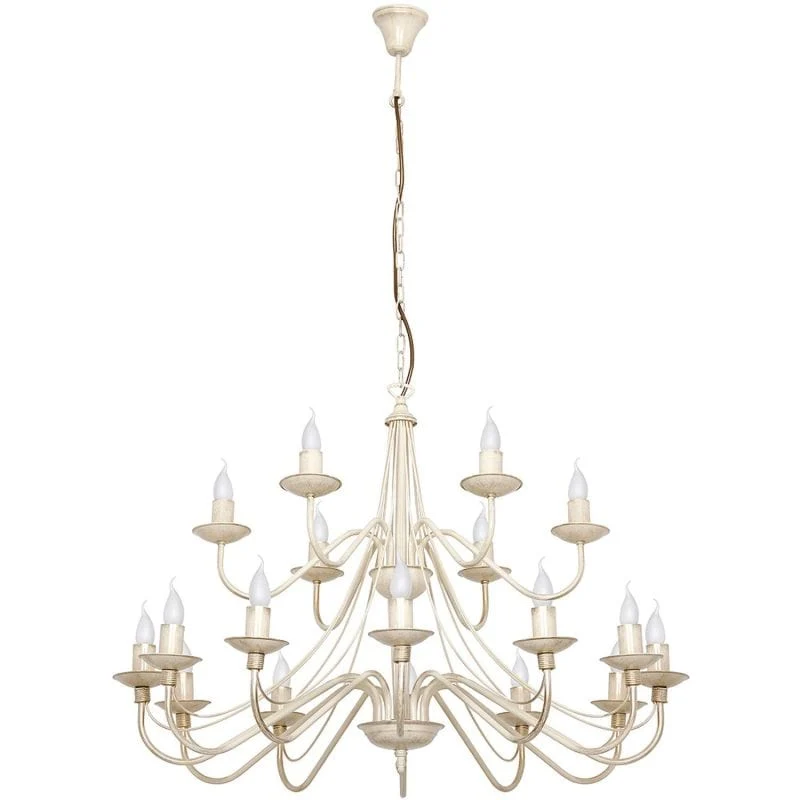 Lustre Chandelier Crème Salon Luxe