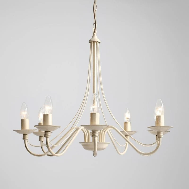 Lustre Chandelier Crème Salon Luxe