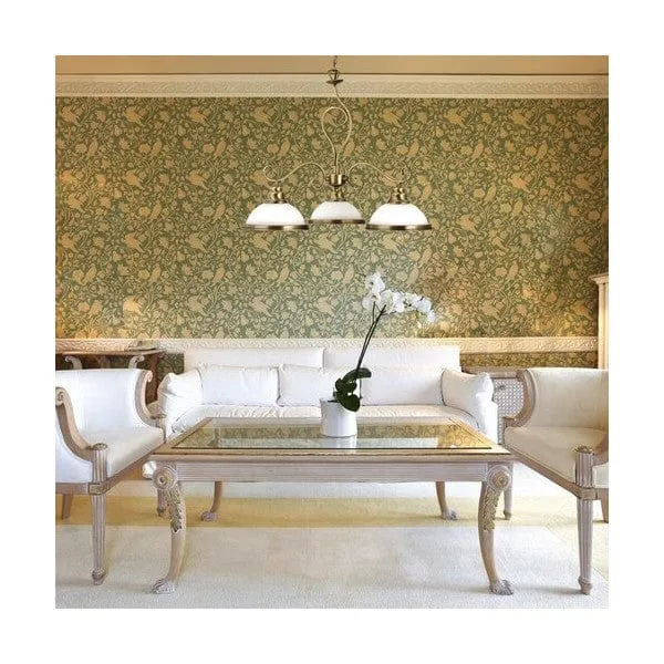 Suspension style ancien vintage bronze Salon
