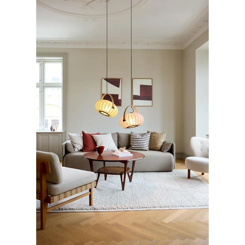 DC Ø40 TEKSTIL PENDEL GRØN - Halo Design
