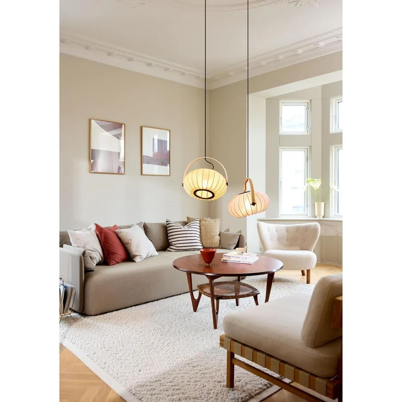 DC Ø40 TEKSTIL PENDEL GRØN - Halo Design
