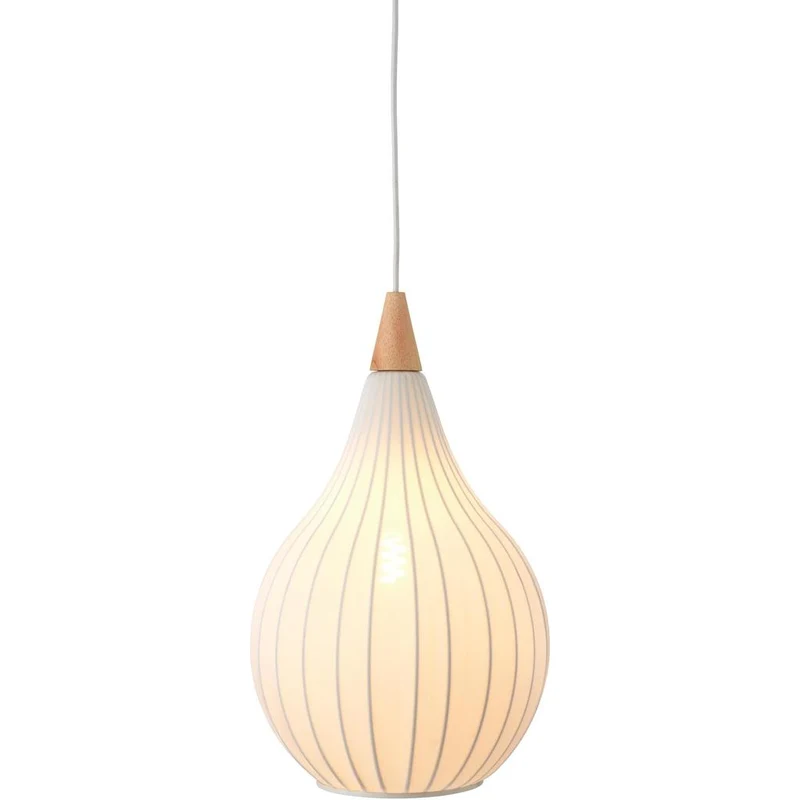 DROPS Ø30 TEKSTIL PENDEL HVID - Halo Design