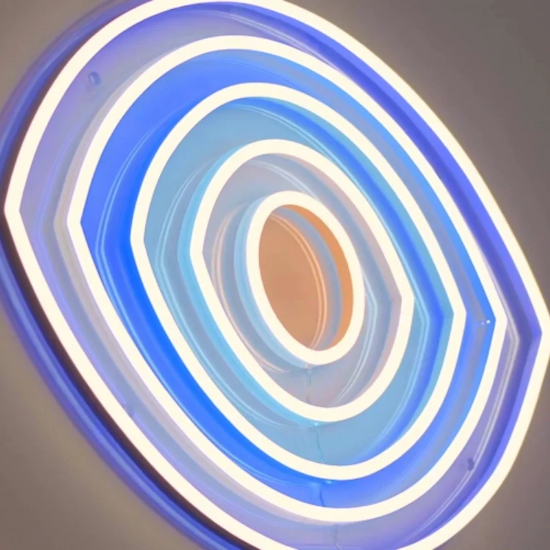 Blue I'm watching you - signe en néon LED (EYE - OEIL)