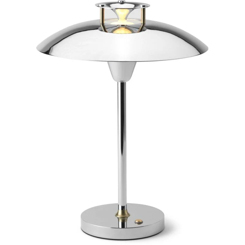 Stepp 1-2-3 Portable - Mørke Krom - Genopladelig bordlampe i elegent finish