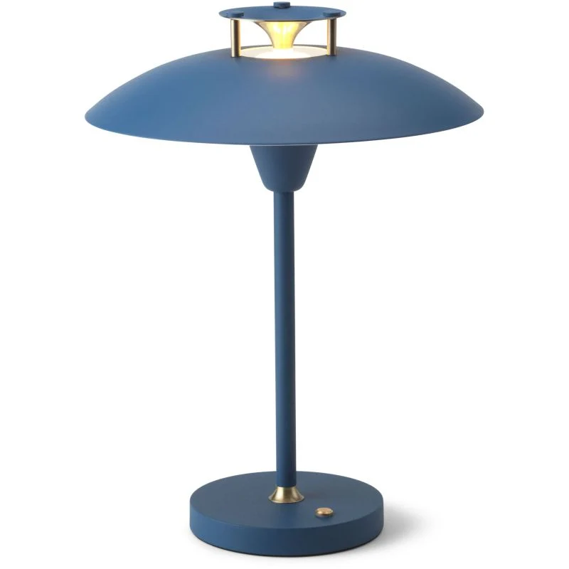 Stepp 1-2-3 Portable - Mørke Blå - Genopladelig bordlampe i stilrent dansk design