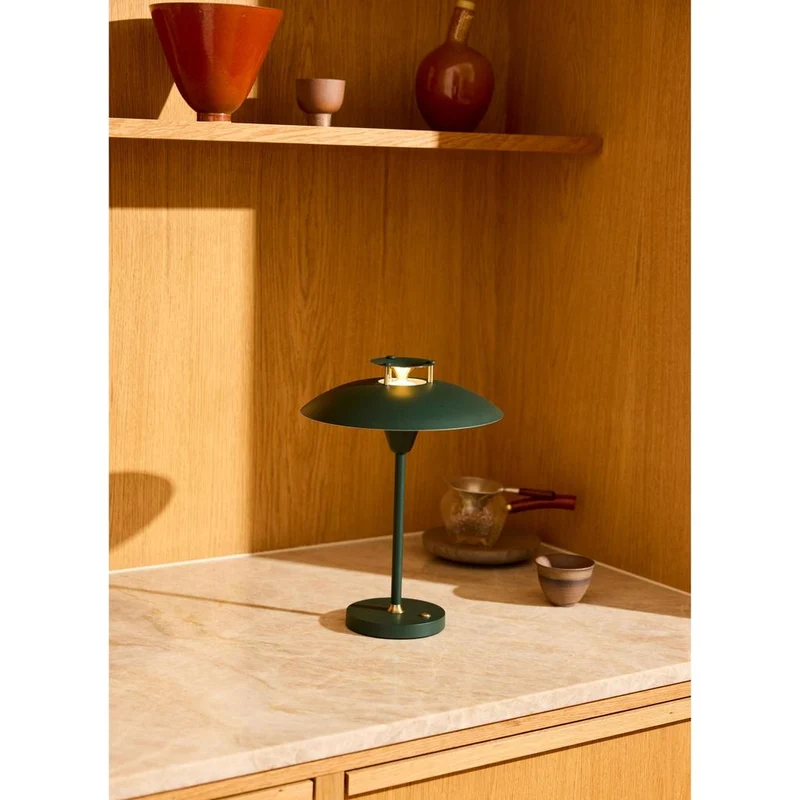 STEPP 1-2-3 Portable - Mørke Grøn - Bærbar LED-bordlampe fra Halo Design