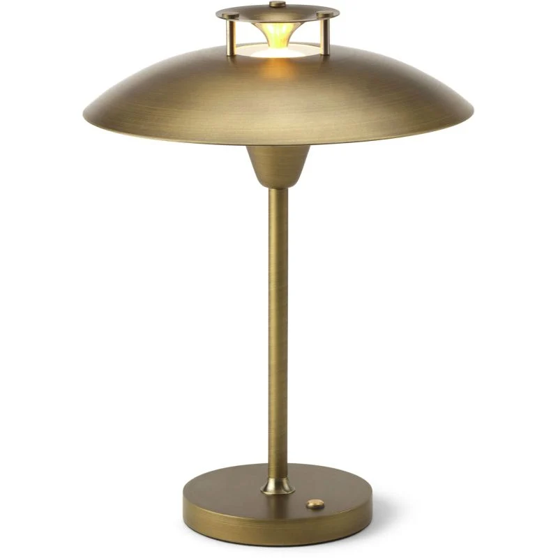 Stepp 1-2-3 Portable - Antique Finish - Genopladelig bordlampe med klassisk touch