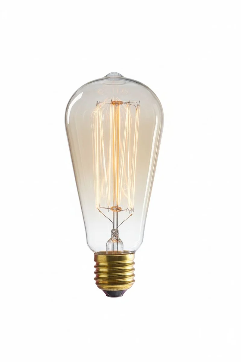 Ampoule Edison ST64 E27 Filament Tungstène 60W