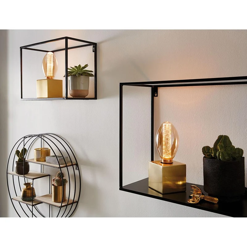 E27 3,6W LED Birne Ringmuster 1800K Dimmbar, Gold