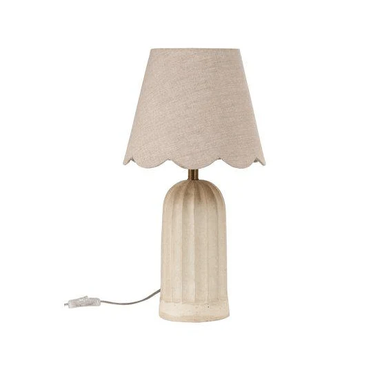 Lampe recyclée beige pour Salon