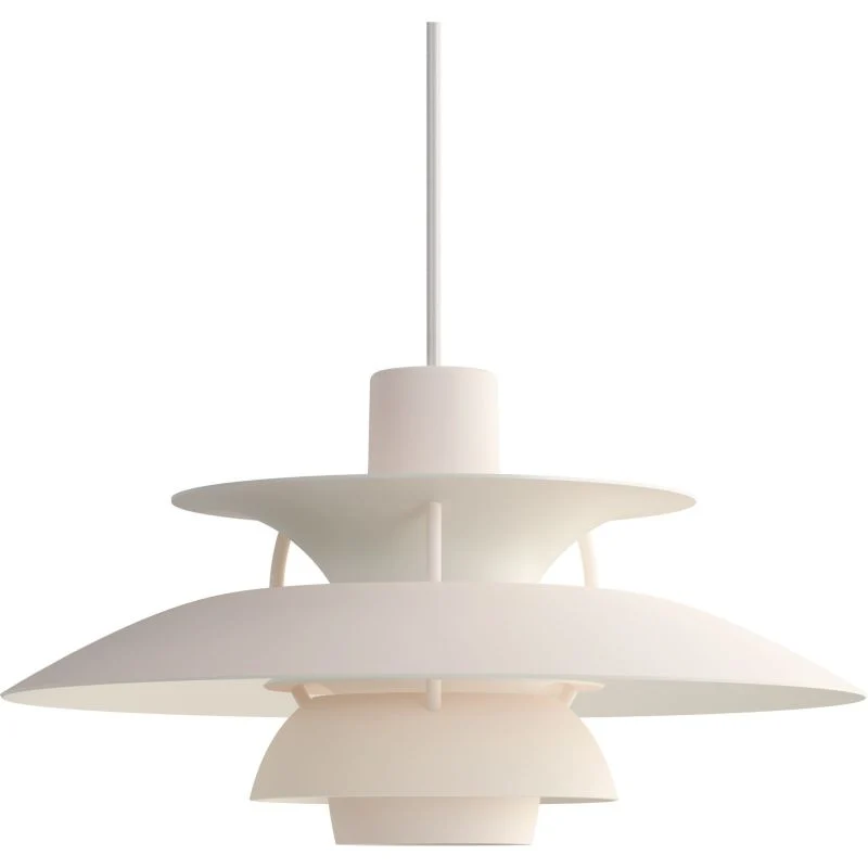 PH 5 Mini - Elegant og blændfri pendel fra Louis Poulsen - Monochrome Pale Blush