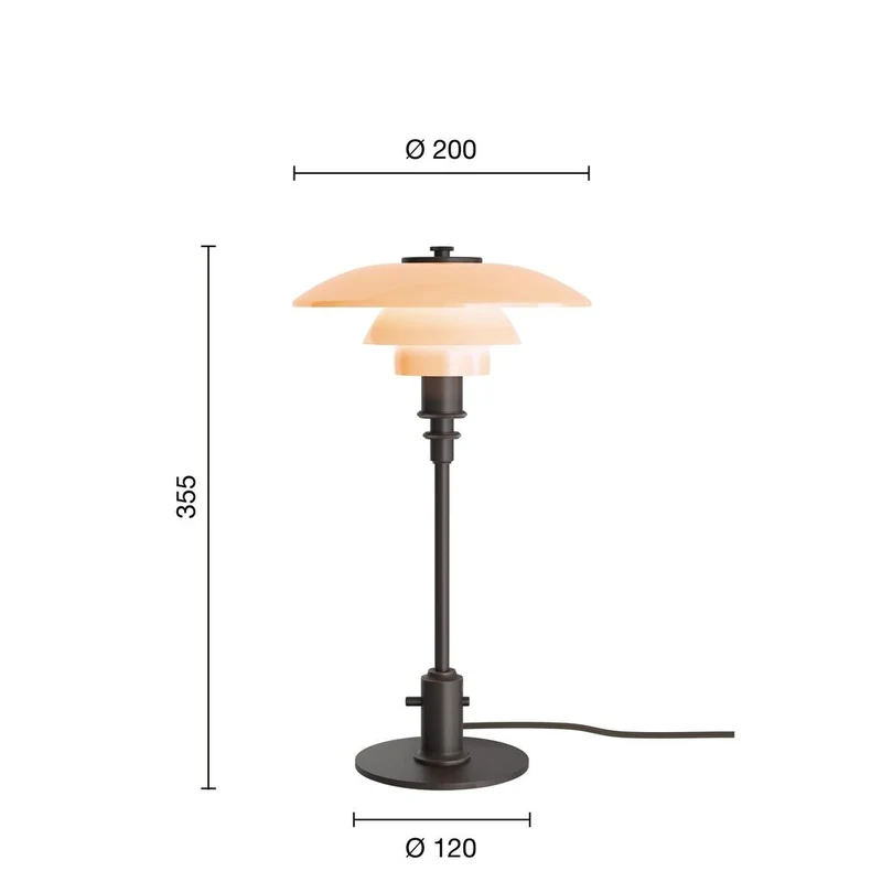 PH 2/1 - Bordlampe Limited Edition 2024 - 'Dusty Terracotta' (Louis Poulsen)