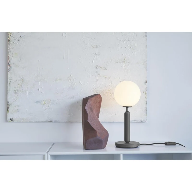 MIIRA BORDLAMPE STENGRÅ/OPAL