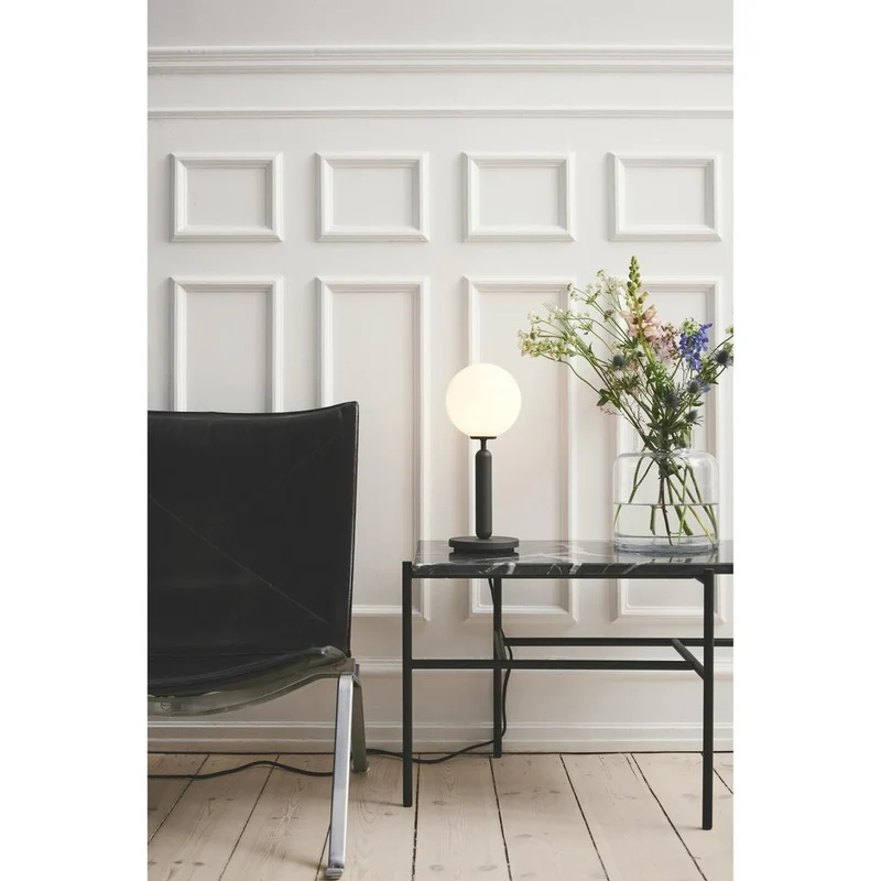MIIRA BORDLAMPE STENGRÅ/OPAL