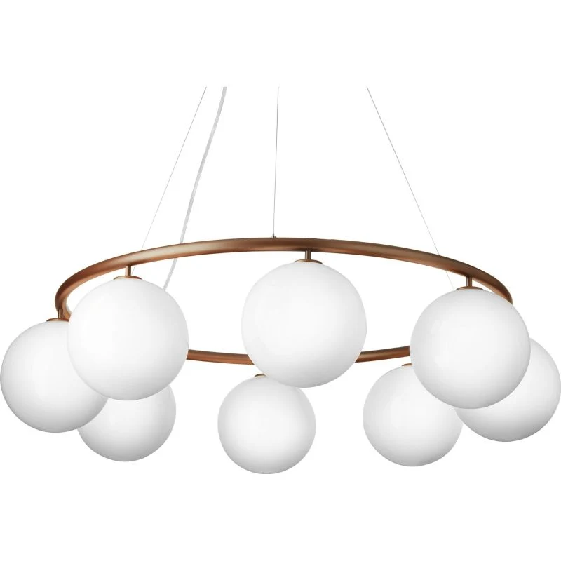 MIIRA 8 CIRKULÆR PENDEL MØRK BRONZE/OPAL