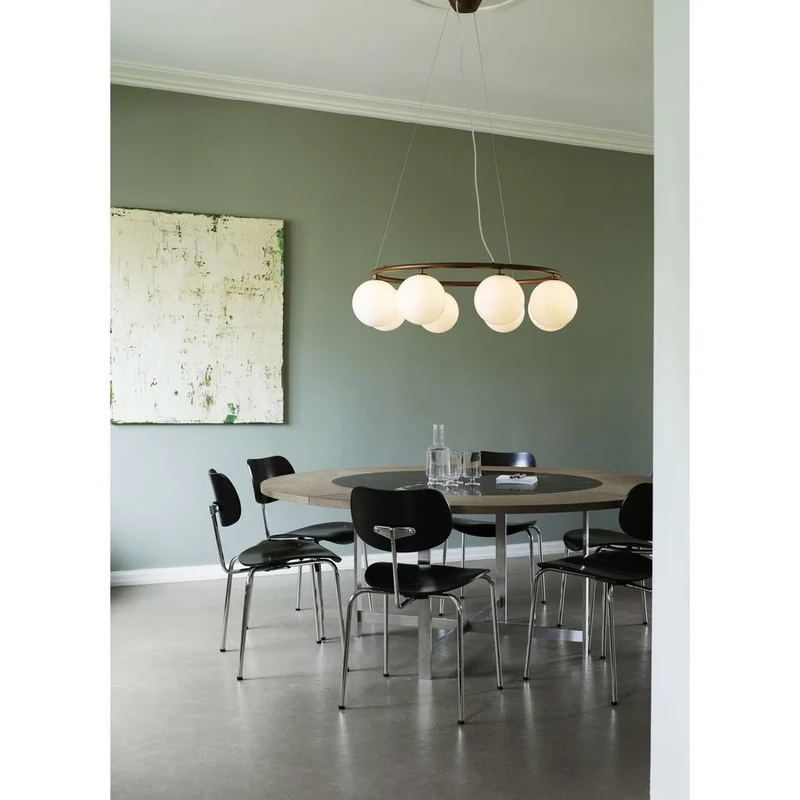 MIIRA 8 CIRKULÆR PENDEL MØRK BRONZE/OPAL