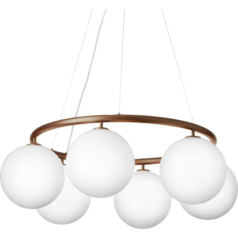 MIIRA 6 CIRKULÆR PENDEL MØRK BRONZE/OPAL