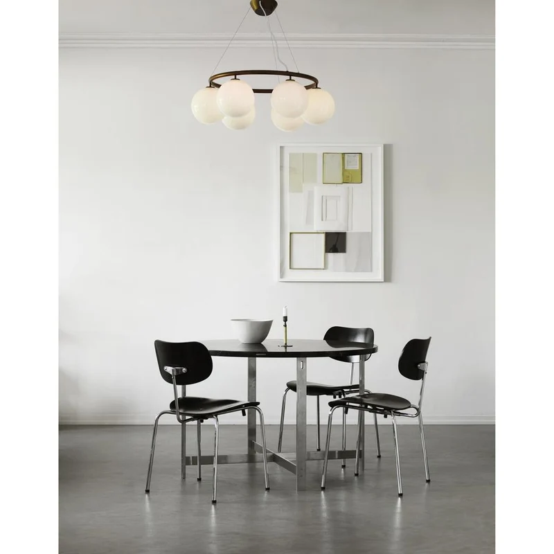 MIIRA 6 CIRKULÆR PENDEL MØRK BRONZE/OPAL