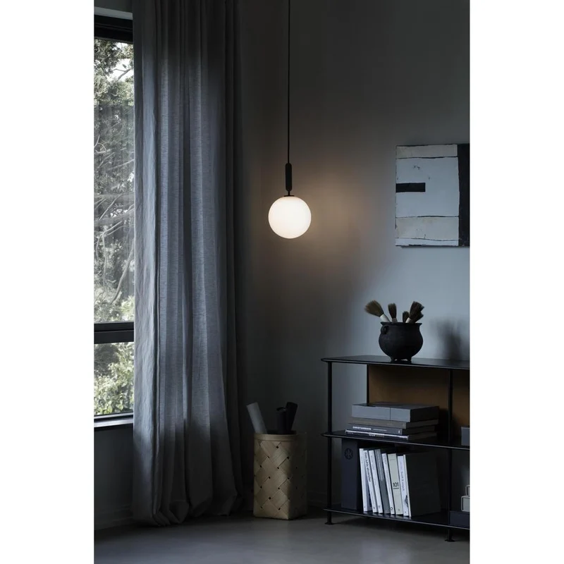 MIIRA 1 LARGE PENDEL STENGRÅ/OPAL