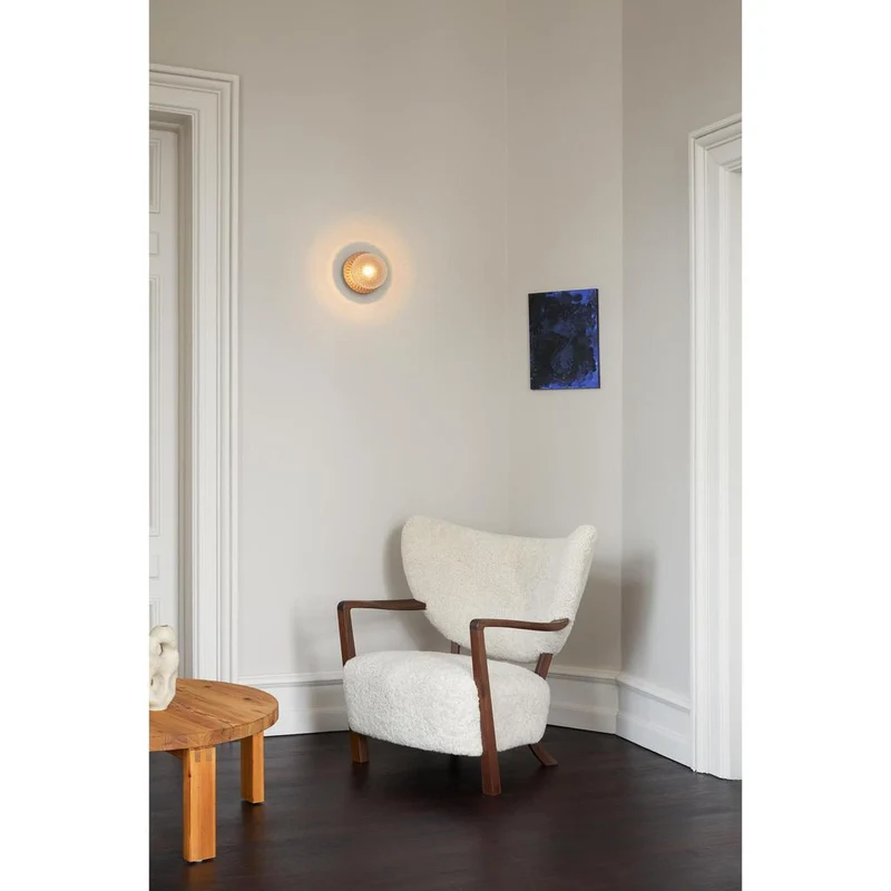 LIILA 1 MEDIUM VÆGLAMPE IP44 MØRK BRONZE/KLAR