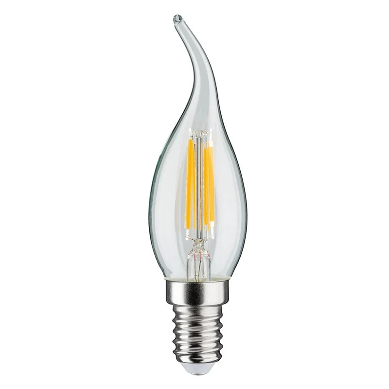 E14 4,8W LED Kerze Filament 2700K Dimmbar Klar