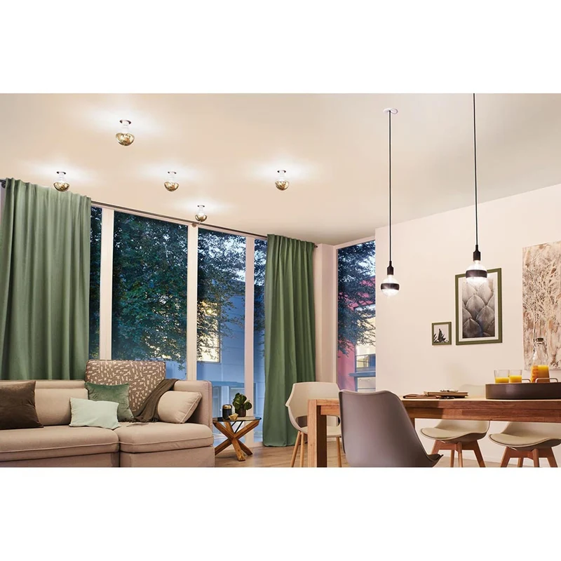 E27 6,5W LED Globe Kopfspiegel Gold 2700K Dimmbar