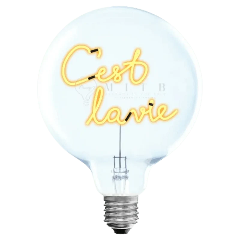 Ampoule décorative LED - sans Fil "C'est la Vie" - Message In The Bulb