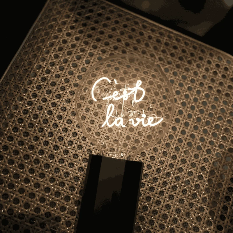 Ampoule décorative LED - sans Fil "C'est la Vie" - Message In The Bulb