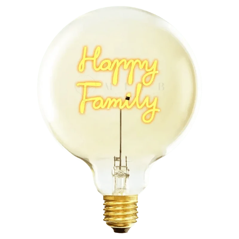 Ampoule décorative LED "Happy family" - Message In The Bulb