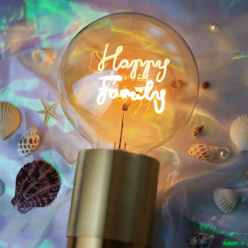 Ampoule décorative LED "Happy family" - Message In The Bulb