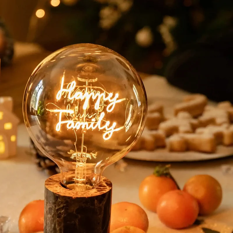 Ampoule décorative LED "Happy family" - Message In The Bulb