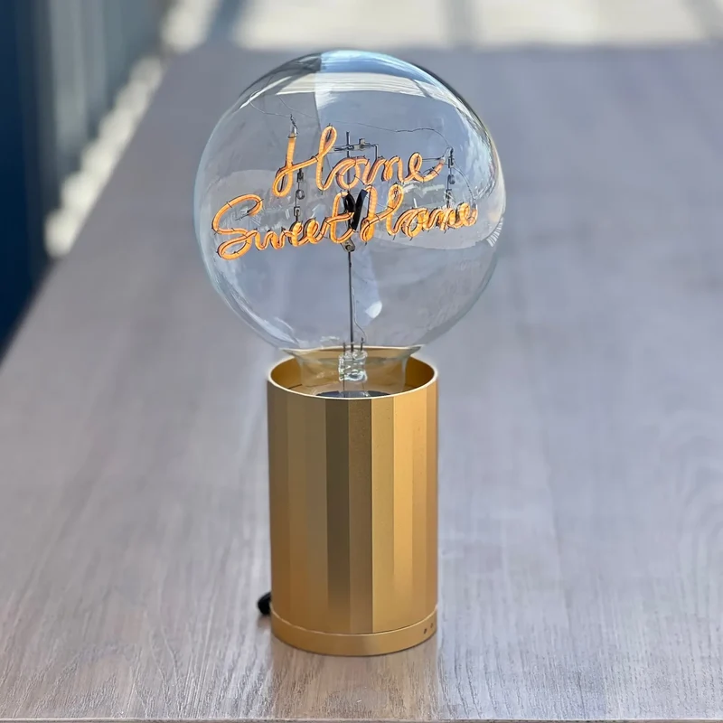 Ampoule décorative LED sans Fil "Home Sweet Home" - Message In The Bulb