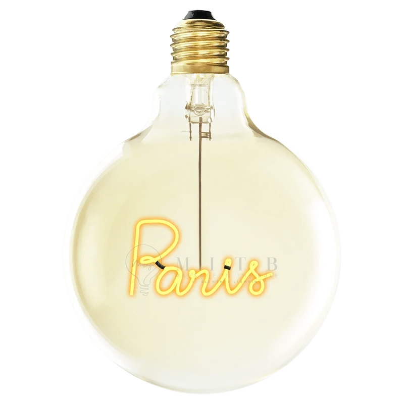 Ampoule décorative LED "Paris" à suspendre - Message In The Bulb