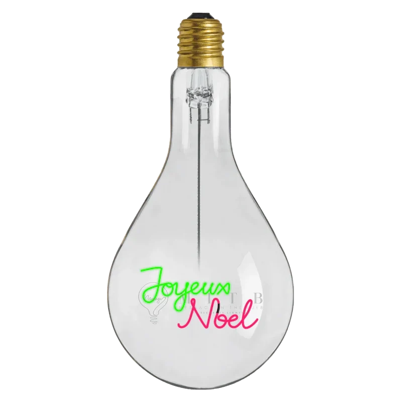 Ampoule décorative LED "Joyeux Noel" - Message In The Bulb