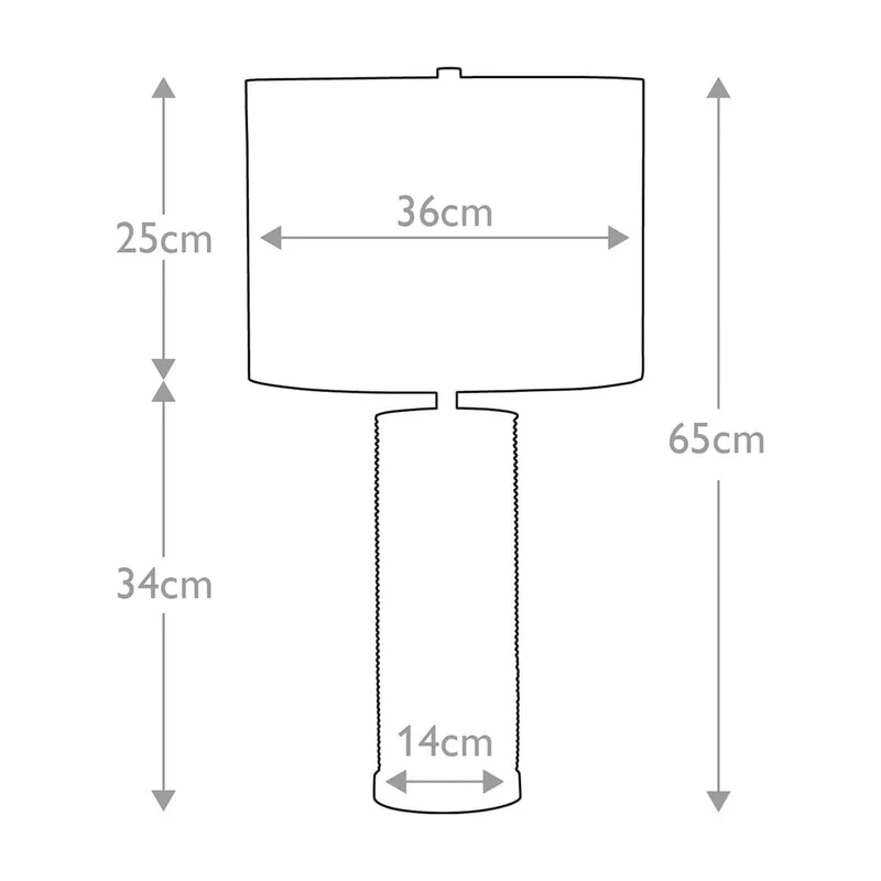 Lampe de Table Noire Moderne