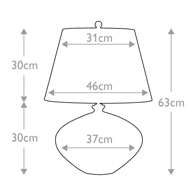 Lampe vernis marron