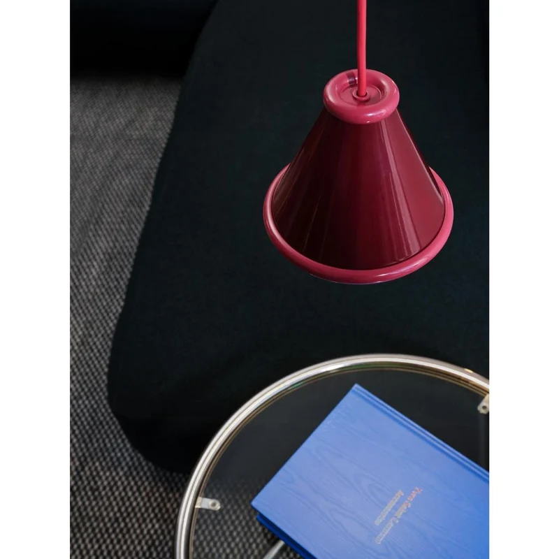Belle - Pendel Ø15 - Wine/Rød Violet i ikonisk Verner Panton-design