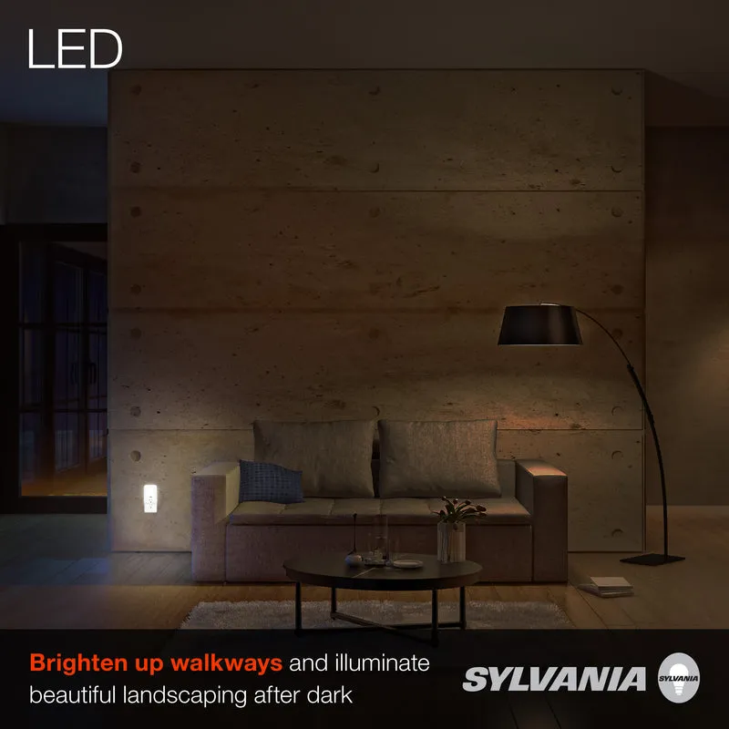 SYLVANIA LED Night Light with USB Port and Socket, 3-Color Select, Frosted, 3000K, 5 Lumens, Cool White