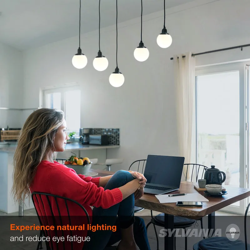 SYLVANIA LED TruWave Globe Light Bulb, 40W = 4.5W, Dimmable, Frosted, Medium Bas, 5000K, Daylight - 6 PK