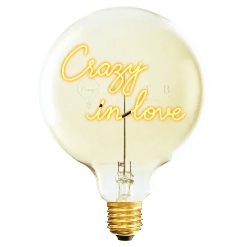 Ampoule décorative LED "Crazy in love" - Message In The Bulb