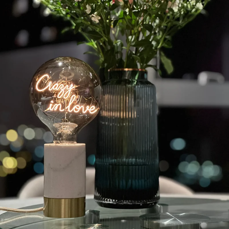 Ampoule décorative LED "Crazy in love" - Message In The Bulb